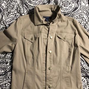 Beige denim jacket NWOT